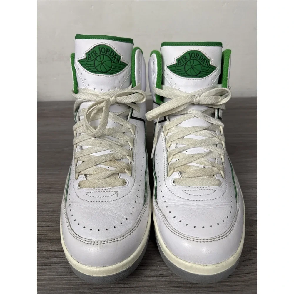 Air Jordan 2 Retro Men's Size 10 'Lucky Green' White DR8884-103